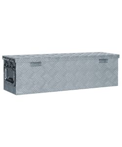  Cassetta in Alluminio 80,5x22x22 cm Argento