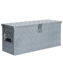  Cassetta in Alluminio 76,5x26,5x33 cm Argento