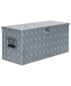  Cassetta in Alluminio 90,5x35x40 cm Argento