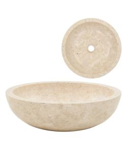 Lavandino 40x12 cm in Marmo Crema