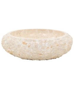 Lavandino 40x12 cm in Marmo Crema