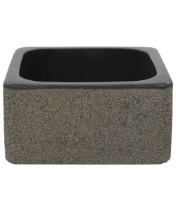 Lavandino 30x30x15 cm in Pietra di Fiume Nero