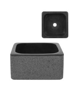 Lavandino 30x30x15 cm in Pietra di Fiume Nero