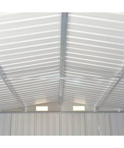 vidaXL Casetta da Giardino in Metallo - Verde - 257x298x178 cm