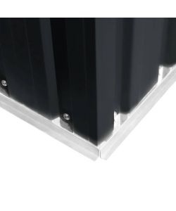 Casetta da Giardino in Metallo Antracite 257x298x178 cm