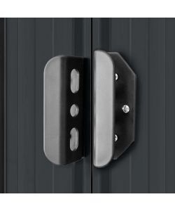 Casetta da Giardino in Metallo Antracite 257x298x178 cm