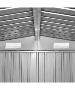 Casetta da Giardino in Metallo Antracite 257x298x178 cm