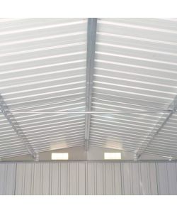 vidaXL Casetta da Giardino in Metallo - Marrone - 257x392x181 cm
