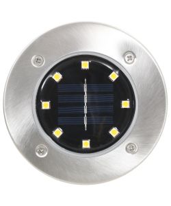 Lampade Solari da Terra 8 pz Luci a LED Bianche