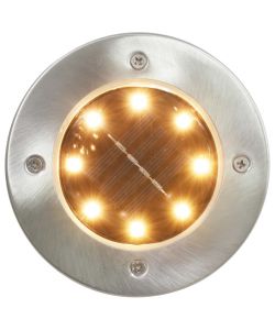Lampade Solari da Terra 8 pz Luci a LED Bianche