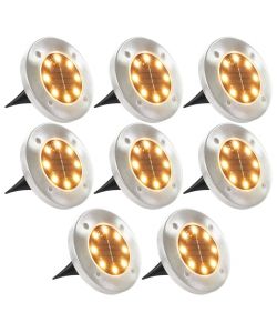 Lampade Solari da Terra 8 pz Luci a LED Bianche