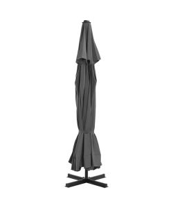 Ombrellone da Esterni con Palo in Alluminio 500 cm Antracite