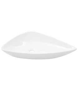 Lavandino Triangolare in Ceramica Bianco 645x455x115 mm