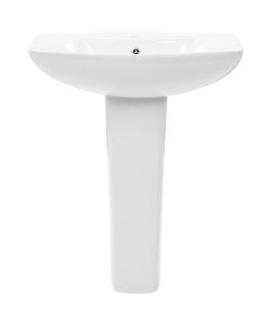 Lavandino a Colonna in Ceramica Bianca 650x520x200 mm