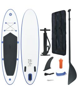Set Tavola Gonfiabile da SUP Blu e Bianco