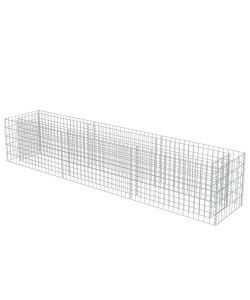 Gabbione Letto Rialzato in Acciaio Zincato 270x50x50 cm