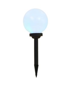 Lampade Solari da Esterni Sferiche 3 pz LED RGB 20 cm