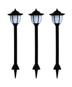 Lampade Solari da Esterni 3pz a LED Nero