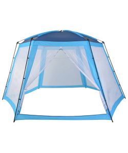 Tenda per Piscina in Tessuto 500x433x250 cm Blu