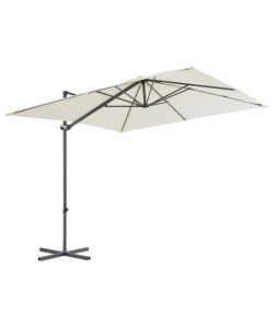 vidaXL Ombrellone a Sbalzo - Sabbia - 250x250 cm