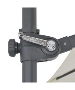 vidaXL Ombrellone a Sbalzo - Sabbia - 250x250 cm