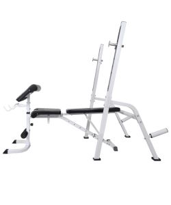 Panca Multifunzione con Rack Bilanciere e Set Manubri 60,5 kg