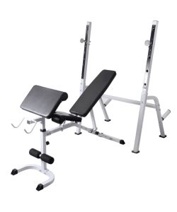 Panca Multifunzione con Rack Bilanciere e Set Manubri 60,5 kg