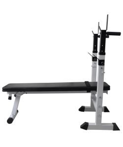 Panca Reclinabile con Rack Bilanciere e Set Manubri 90 kg