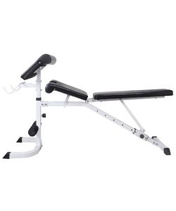 Panca Multifunzione con Rack Bilanciere e Set Manubri 90 kg
