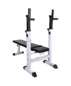 Panca Reclinabile con Rack Bilanciere e Set Manubri 120 kg