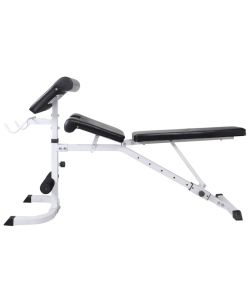 Panca Multifunzione con Rack Bilanciere e Set Manubri 120 kg