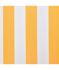 Tendone Parasole in Tela Arancione e Bianco 350x250 cm