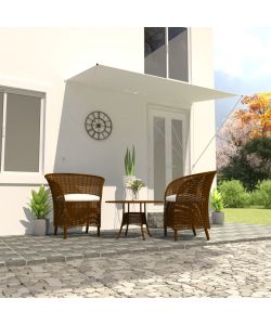 Tenda da Sole Retrattile 250x150 cm Crema