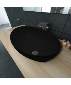 Lavello in Ceramica 40x33 cm Nero