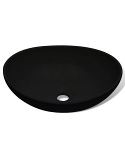Lavello in Ceramica 40x33 cm Nero