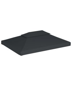 Copertura Superiore per Gazebo a 2 Strati 310g/mq4x3m Antracite