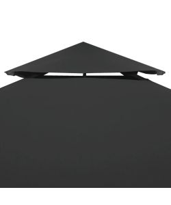 Copertura Superiore per Gazebo a 2 Strati 310g/mq4x3m Antracite