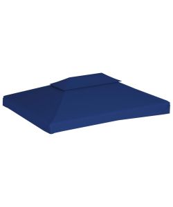 Copertura Superiore per Gazebo a 2 Strati 310 g/mq 4x3 m Blu