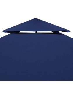 Copertura Superiore per Gazebo a 2 Strati 310 g/mq 4x3 m Blu