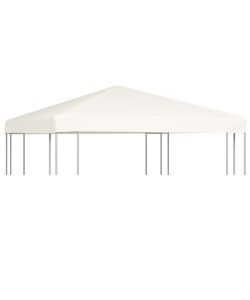 Copertura Superiore per Gazebo 310 g/mq 3x3 m Bianco Crema