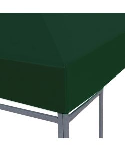 Copertura Superiore per Gazebo 310 g/mq 3x3 m Verde
