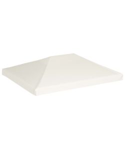 Copertura Superiore per Gazebo 310 g/m 4x3 m Bianco Crema
