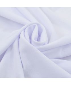 Copertura Elastica per Tavolo con Gonna 2 pz 150x74 cm Bianco