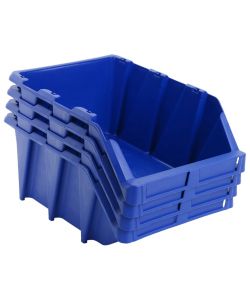  Contenitori Portaoggetti Impilabili 35 pz 218x360x156 mm Blu