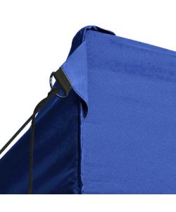 Tenda Pieghevole con 3 Pareti 3x4,5 m Blu