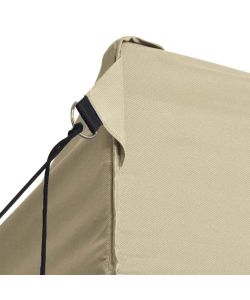 Tenda Pieghevole con 3 Pareti 3x4,5 m Crema