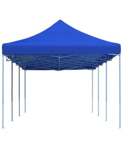 Gazebo Pieghevole Pop-Up 3x9 m Blu