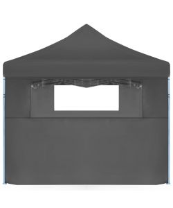 Tenda Pieghevole Pop-Up con 5 Pareti Laterali 3x9 m Antracite