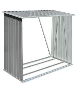 Capannone da Giardino in Acciaio Zincato Grigio 163x83x154 cm