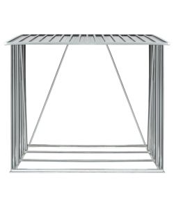 Capannone da Giardino in Acciaio Zincato Grigio 163x83x154 cm